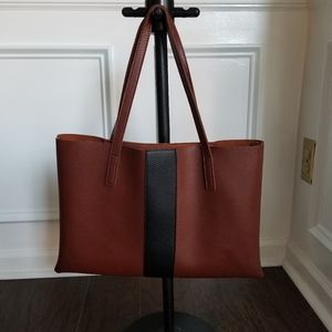Vince Camuto slim faux leather tote